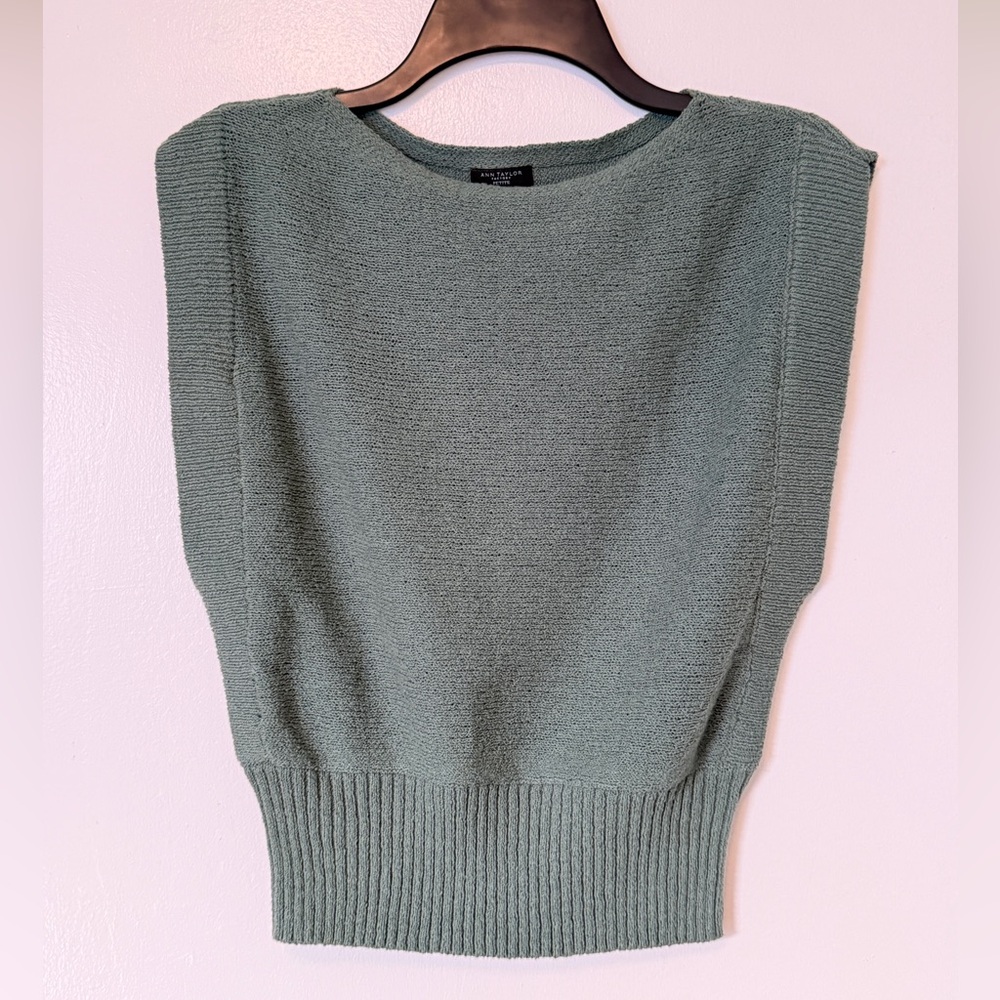 NWOT Ann Taylor Sage Knit Top, Petite Small
